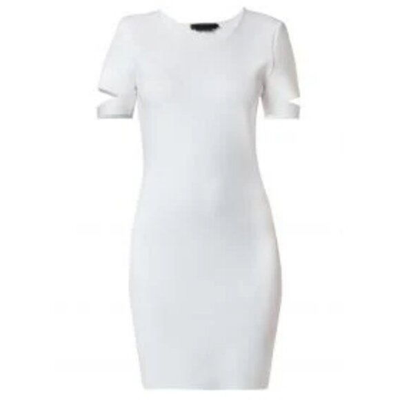 Alexander Wang Slit Sleeve Knit Dress ALT ASO Isabelle Lightwood - Picture 2 of 9